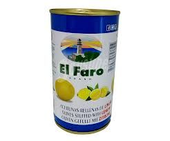 FAROLIVA STUFFED OLIVES LEMON 350 GR