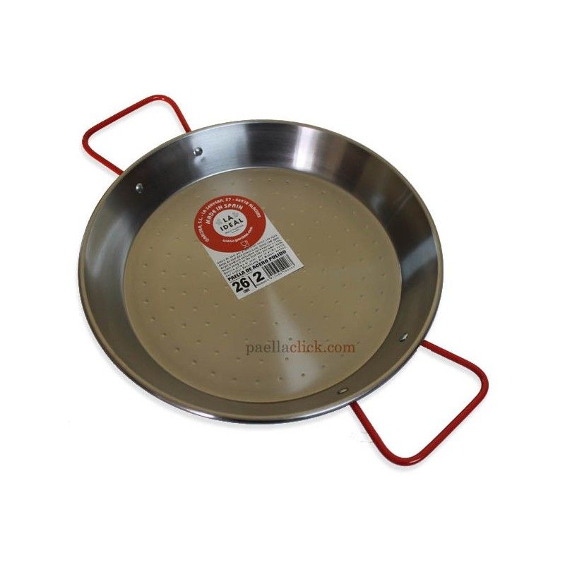 LA IDEAL POLISHED PAELLA PAN 26 CM-10.24&quot;(EA)