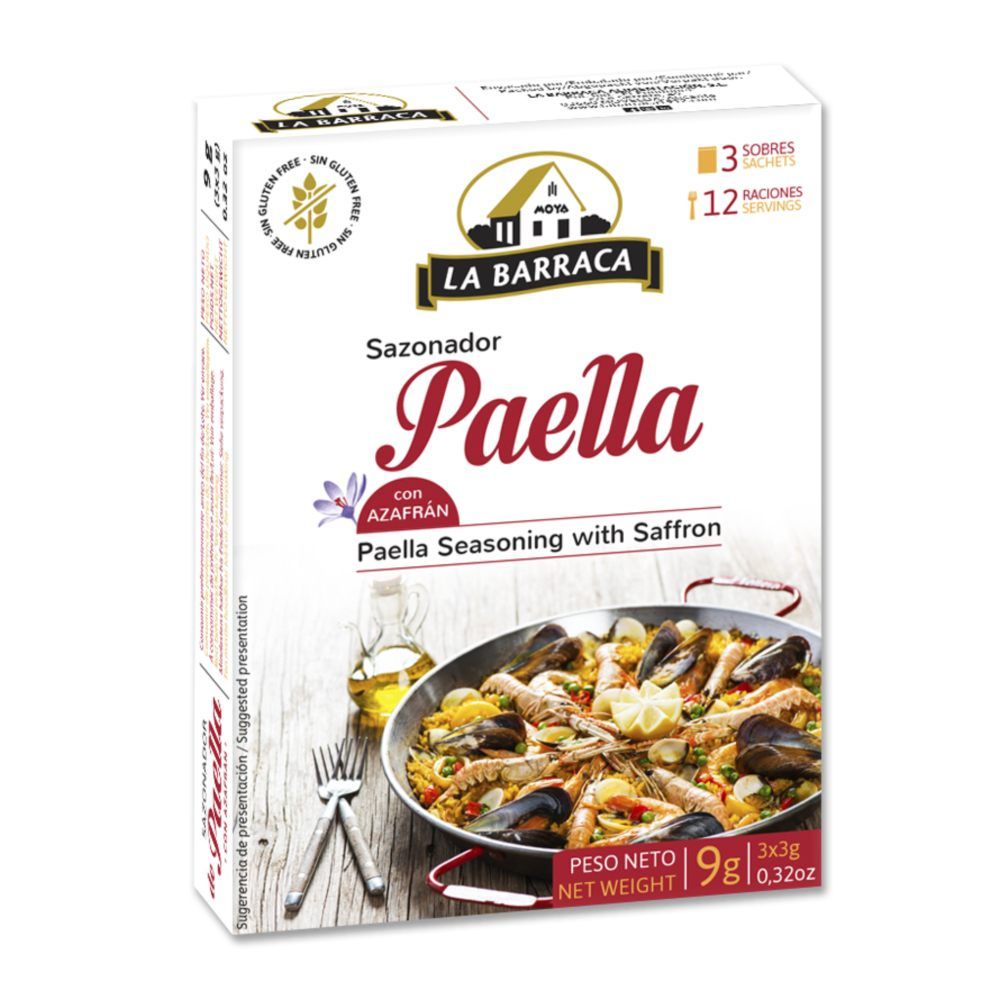 LA BARRACA SAZONADOR DE PAELLA 3 SAQ 9 G