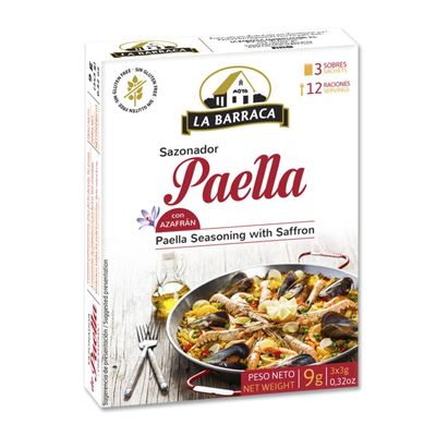 LA BARRACA SAZONADOR DE PAELLA 3 SAQ 9 G