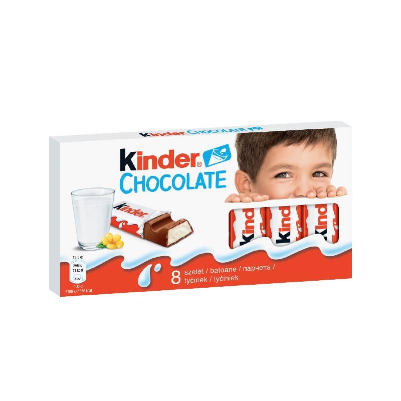 KINDER CHOCOLATE 8 PACK 100 GR