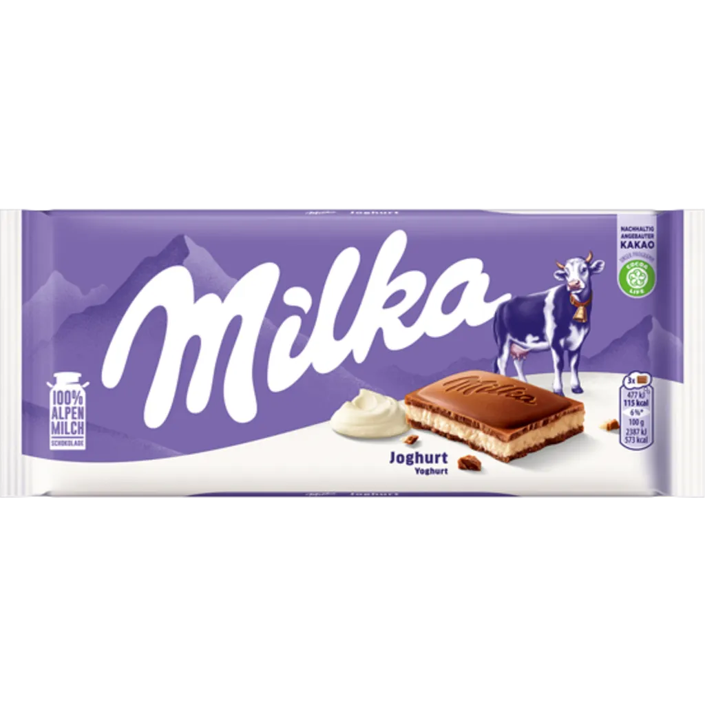 MILKA BARRA CHOCOLATE YOGURT 100 GR