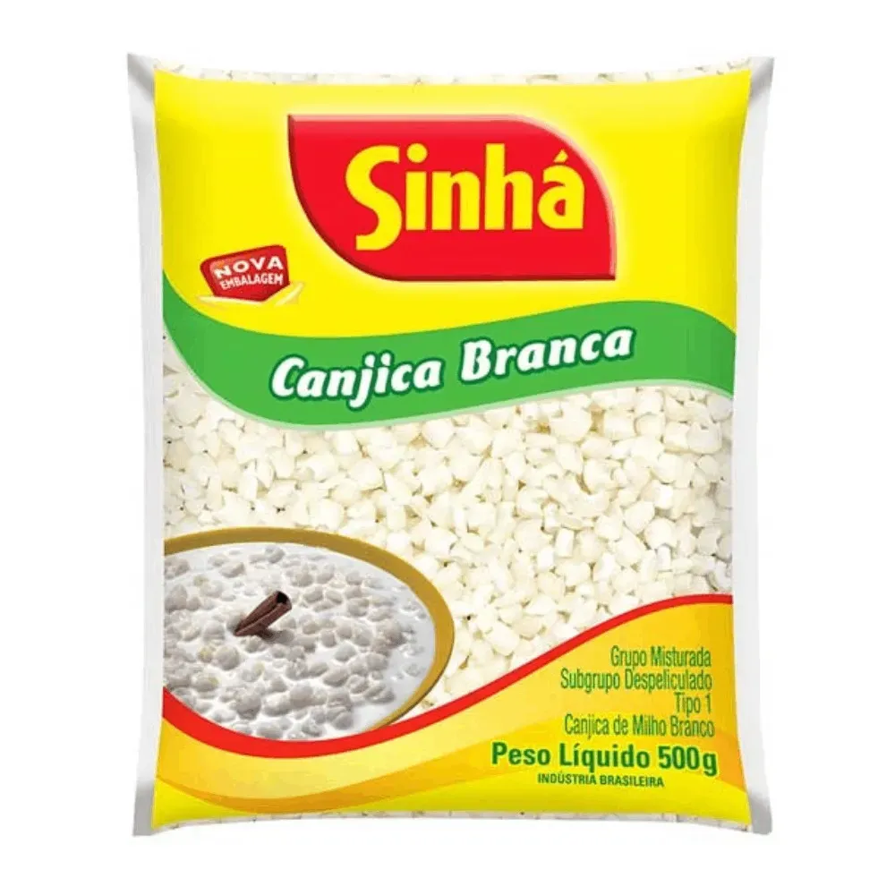 SINHA CANJICA MILHO BRANCA 500 GR