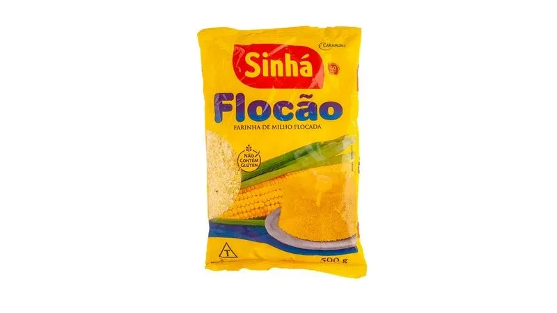 SINHA FLOCOS PRE-COZIDO FLOCAO SEM SAL 500 GR