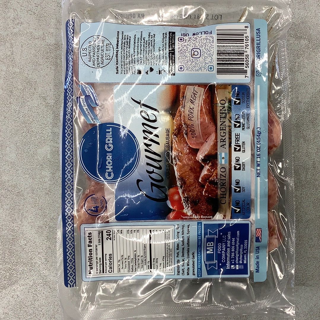 CHORI GRILL GOURMET CHORIZO ARGENTINO 3 LB