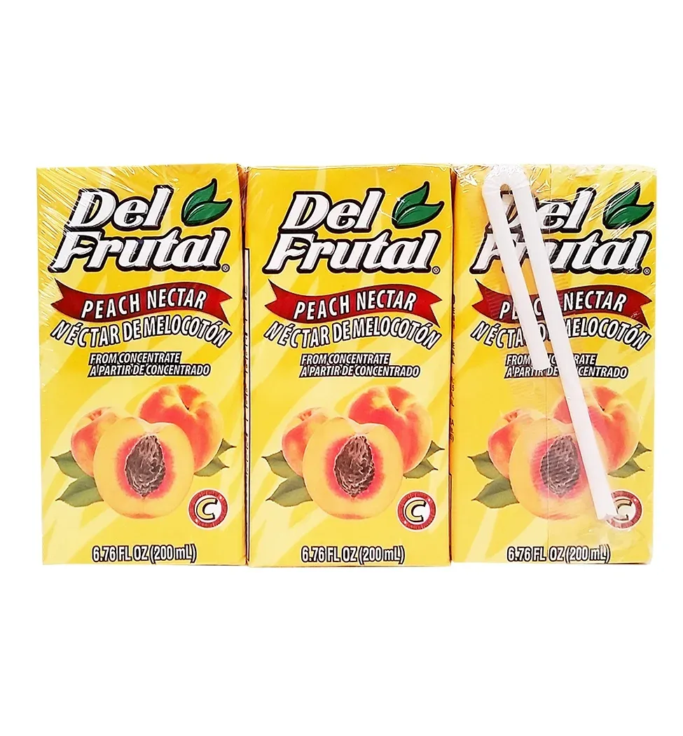 DEL FRUTAL MIN TETRA 3 PACK JUGO PEACH 200 ML
