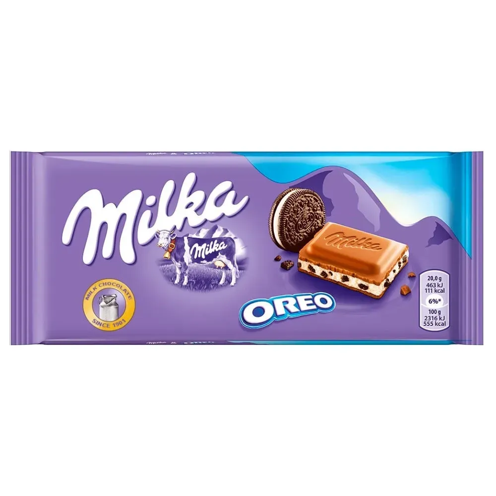 MILKA CHOCOLATE OREO 100 GR