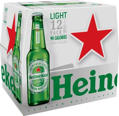 HEINEKEN CERVEZA LIGHT 12 FL OZ - BOT 12 PK
