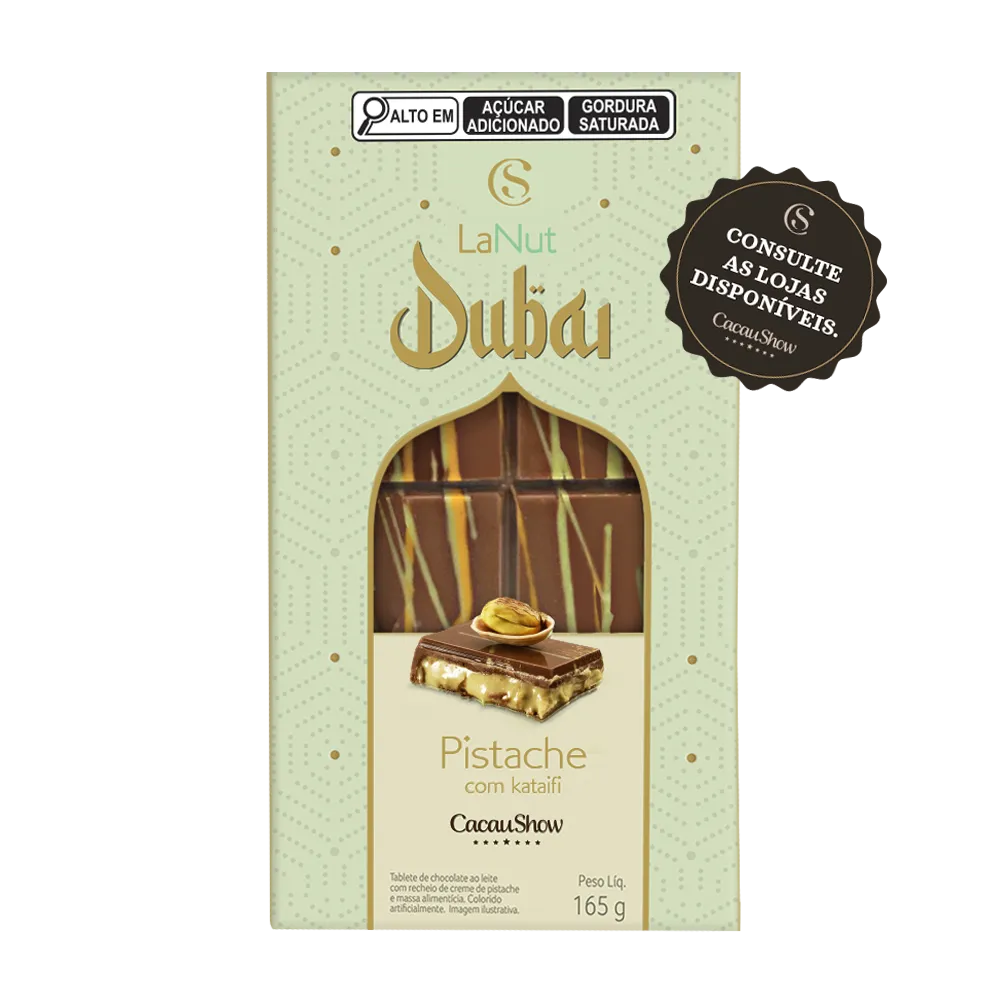 CACAU SHOW DUBAI CHOCO PISTACHE KATAIFI 130GR