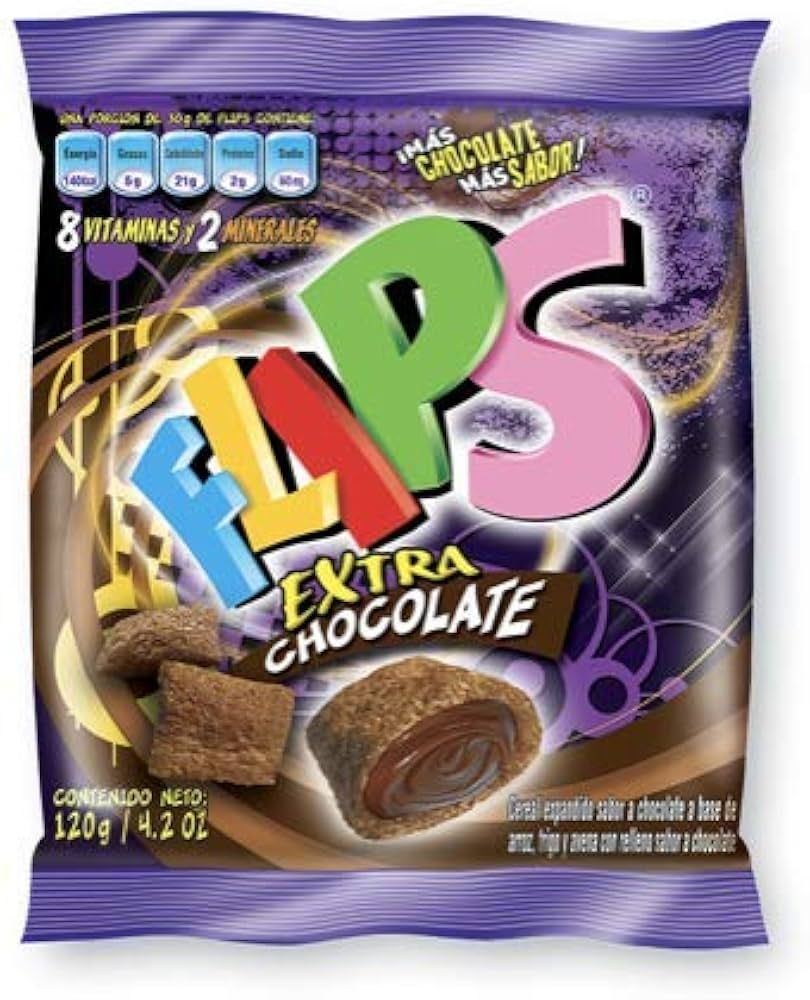 FLIPS CEREAL CHOCOLATE 120 GR - 4.2 OZ
