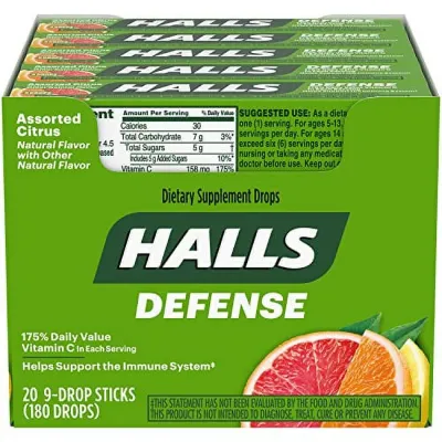 HALLS ASSORTED 9 DROPS