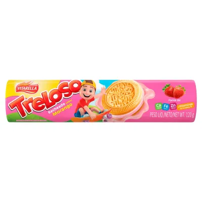 VITARELLA TRELOSO BISCOIT RECH MORANGO 120 GR