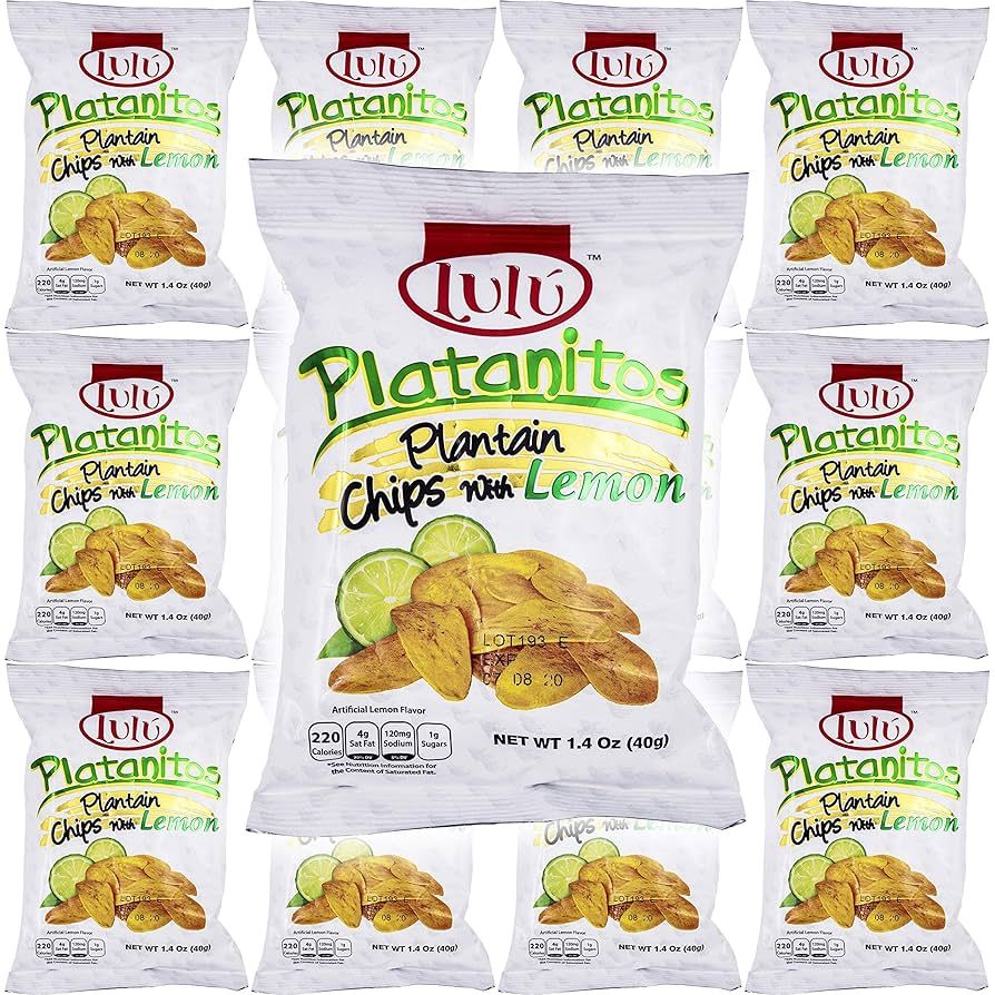 LULU PLANTAIN CHIPS ASSORTED 16.8 OZ 12 PACK