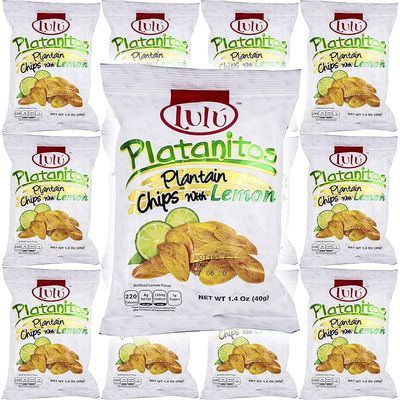 LULU PLANTAIN CHIPS ASSORTED 16.8 OZ 12 PACK