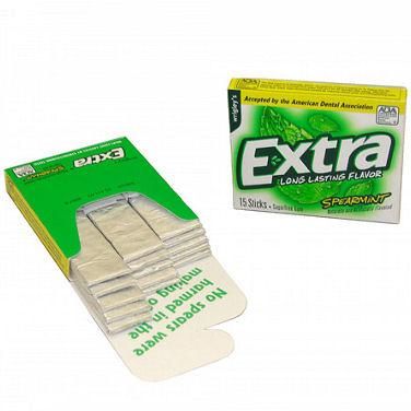 EXTRA SPEARMINT GUM 15 STICKS