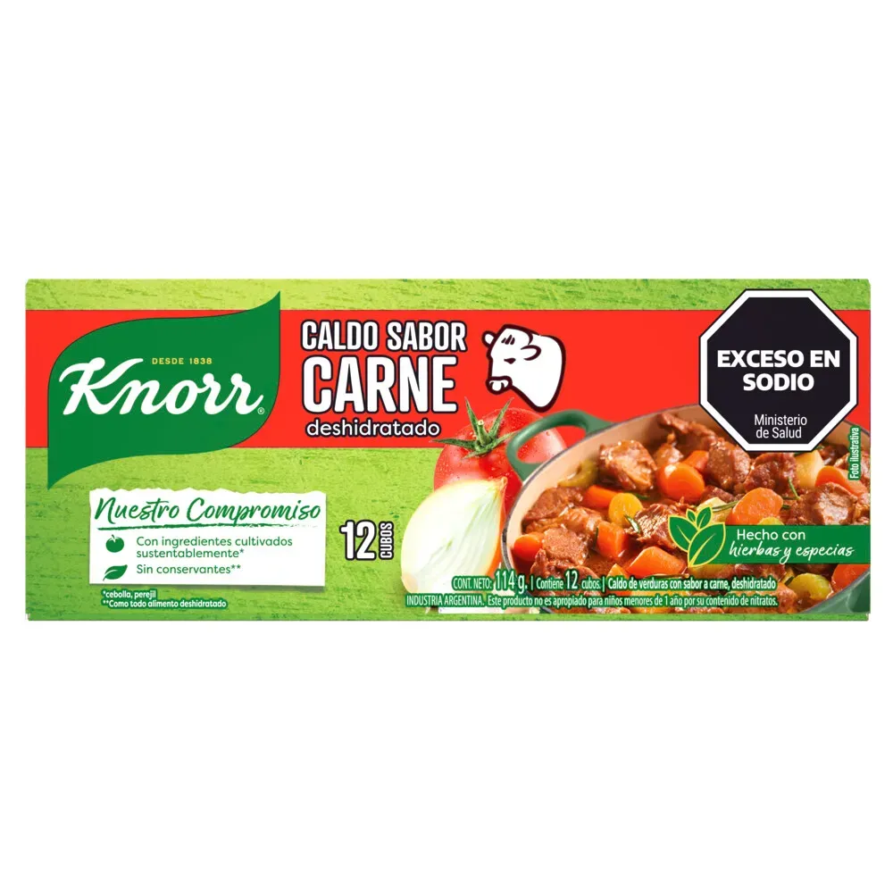 KNORR CALDO CUBINHO CARNE 57 GR