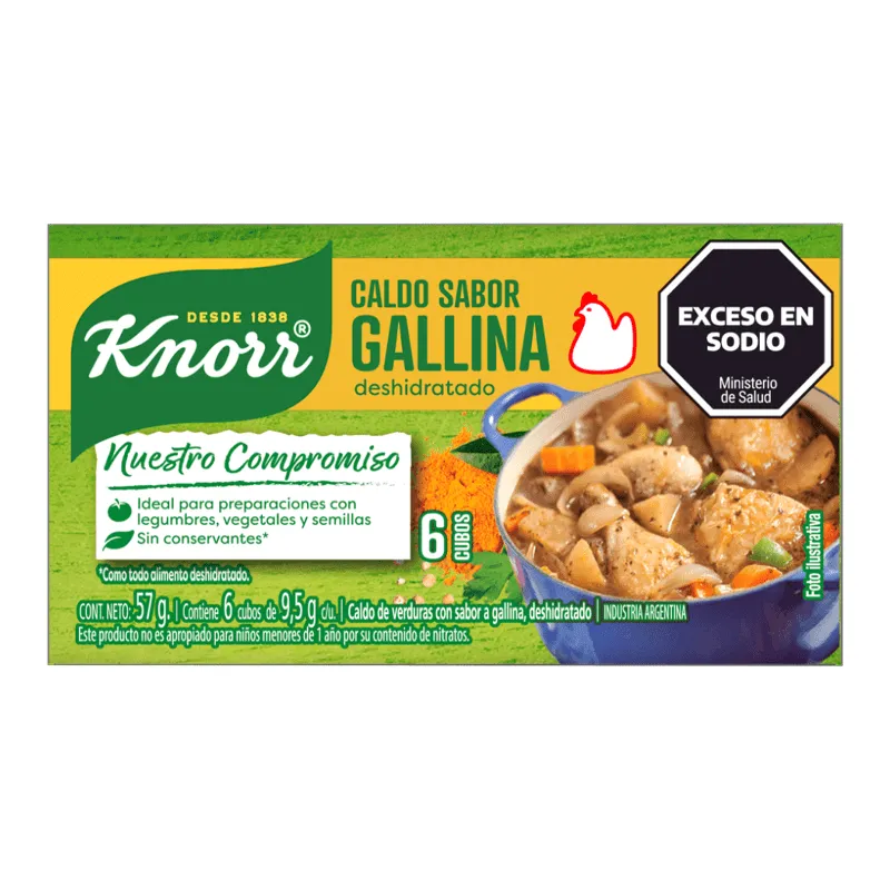 KNORR CALDO CUBINHO DE GALINHA 57 GR