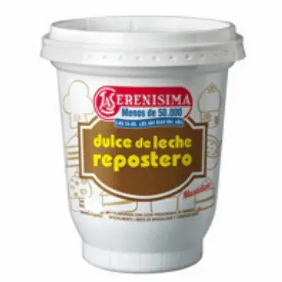 LA SERENISIMA DULCE DE LECHE REPOSTERO 400 GR