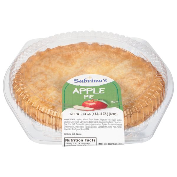 SABRINAS BAKED APPLE PIE 8&quot; 24 OZ