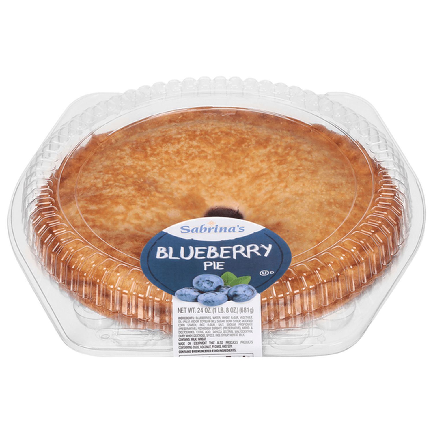 SABRINAS BAKED BLUEBERRY PIE 8&quot; 24 OZ