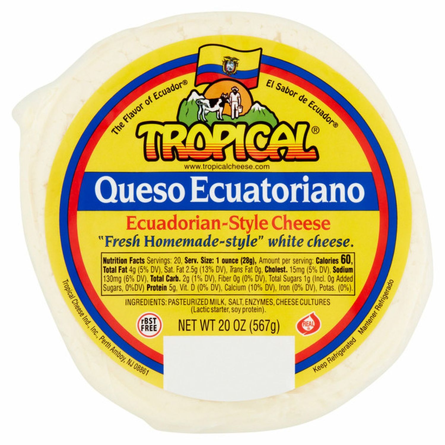 TROPICAL QUESO ECUATORIANO 20 OZ