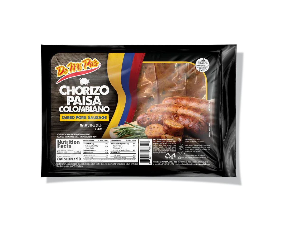 DE MI PAIS CHORIZO PAISA 16 OZ