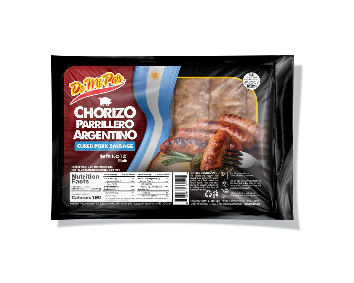 DE MI PAIS CHORIZO ARGENTINO 16 OZ
