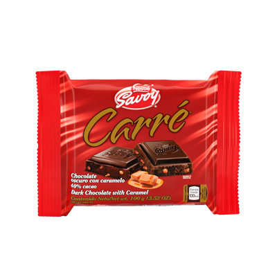 SAVOY CARRE CHOCOLATE MANI CARAMELO 100 GR