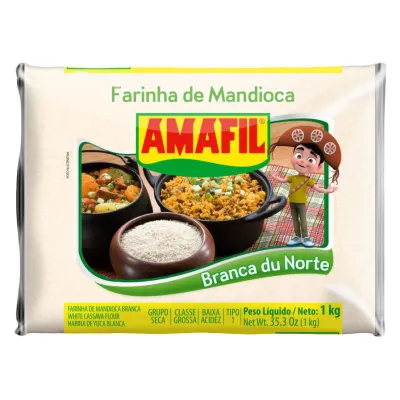 AMAFIL FARINHA DE MANDIOCA DUNORTE 1 KG