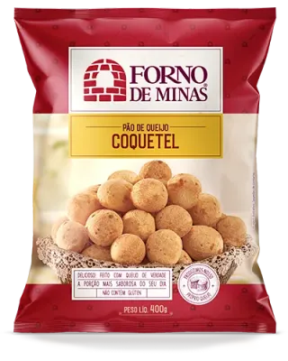 FORNO DE MINAS PAO QUEIJO COQUETEL MINI 400 G