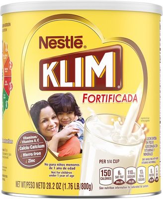 KLIM WHOLE MILK POWDER FORTIFICADA 12.6 OZ