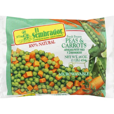 EL SEMBRADOR FROZEN PEAS &amp; CARROTS 16 OZ