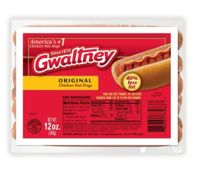 GWALTNEY FRANKS HOTDOGS CHICKEN N PORK 12 OZ