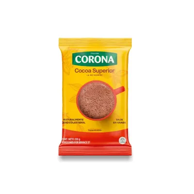 CORONA COCOA POWDER CHOC EN POLVO 230 GR