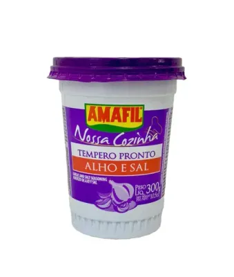 AMAFIL TEMPERO COMPLETO ALHO E SAL 300 GR
