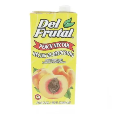 DEL FRUTAL NECTAR DURAZNO - PEACH 33.8 OZ