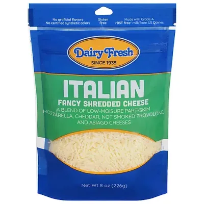 DAIRY FRESH ITALIAN SHREDDED CHEESE 8 OZ