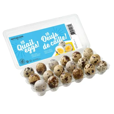 SPRING CREEK QUAIL EGGS 18 PCK
