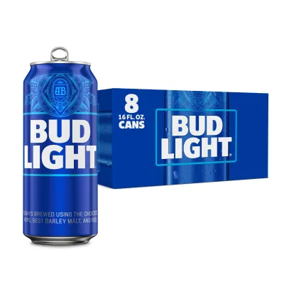 BUD LIGHT CERVEZA 16 FL OZ - CAN 8 PACK