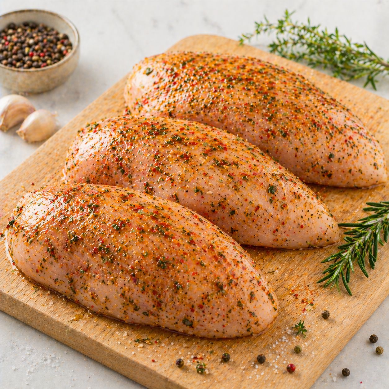PECHUGA DE POLLO CONDIMENTADA- PEITO (LB)