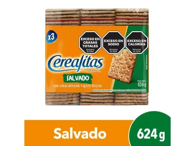 CEREALITAS SALVADO CRACKER 3 PACK 624 GR