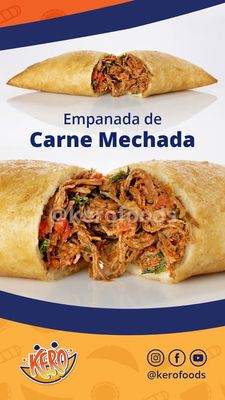 KERO EMPANADAS DE CARNE MECHADA12 PACK