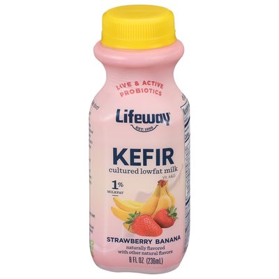 KEFIR LIFEWAY LOWFAT SMOOTHIE STRW-BANAN 8 OZ