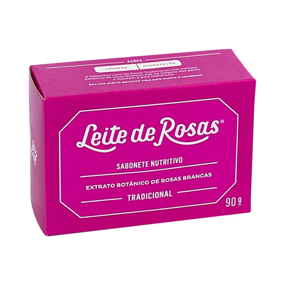 LEITE DE ROSAS SABONETE TRADICIONAL 90 GR