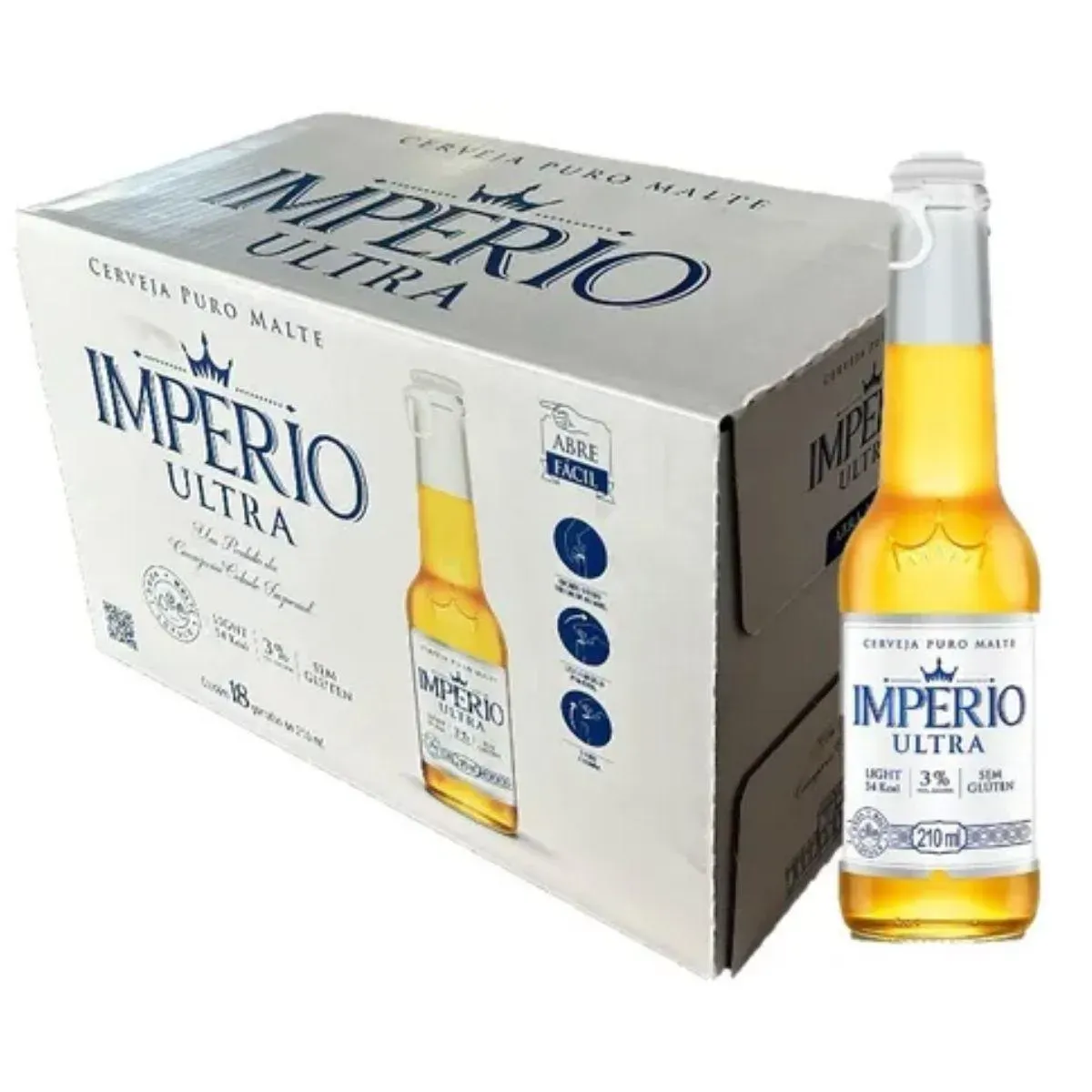 IMPERIO CERVEJA ULTRA 210 ML - BOT 18 PACK