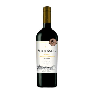 SUR DE LOS ANDES MALBEC RESERVA 750 ML