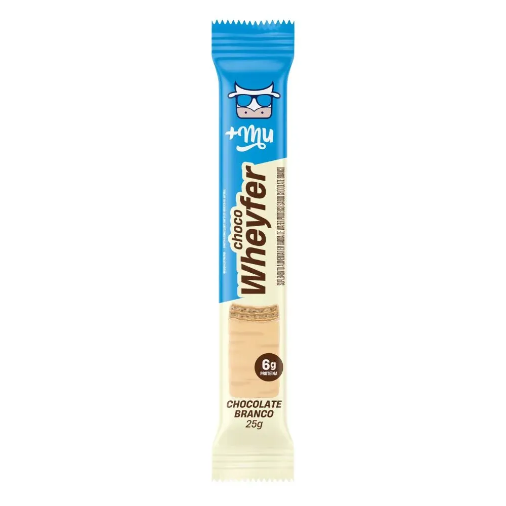 +MU CHOCO WHEYFER CHOC BRANCO BARRINHA 25 GR