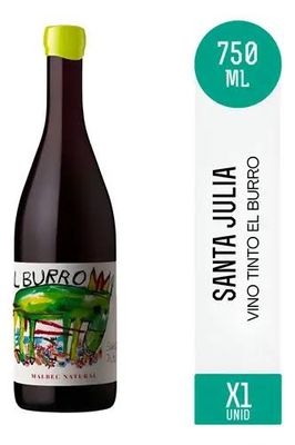 SANTA JULIA EL BURRO MALBEC NATURAL 750 ML