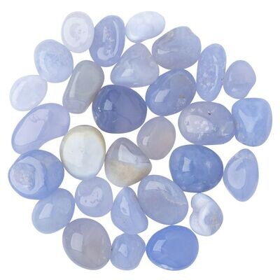 Blue Chalcedony Crystal 10-20mm