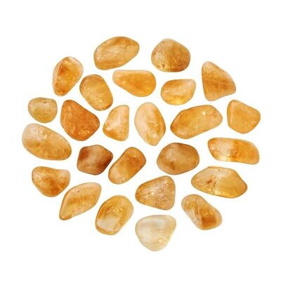 Citrine Tumbled Crystal ±10mm